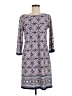 AB Studio Graphic Floral Pink Blue Casual Dress Size M (estimated) - photo 1