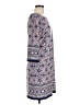 AB Studio Graphic Floral Pink Blue Casual Dress Size M (estimated) - photo 4