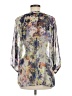 OVI 100% Polyester Silver 3/4 Sleeve Blouse Size M - photo 2