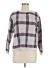 Ann Taylor Checkered-gingham Plaid Multi Color Purple Pullover Sweater Size M - photo 1