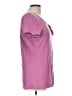 Talbots 100% Cotton Purple Short Sleeve Top Size L - photo 4