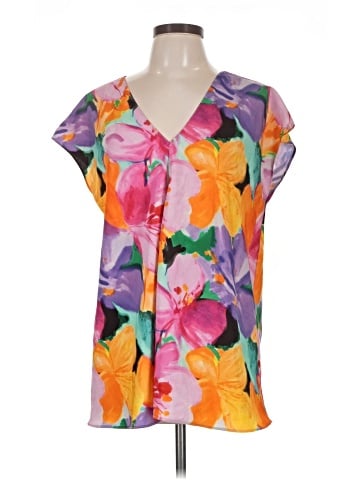 Lauren by Ralph Lauren Short Sleeve Blouse (view 1)