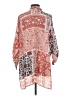 Johnny Was 100% Silk Orange Kimono Size S - photo 2