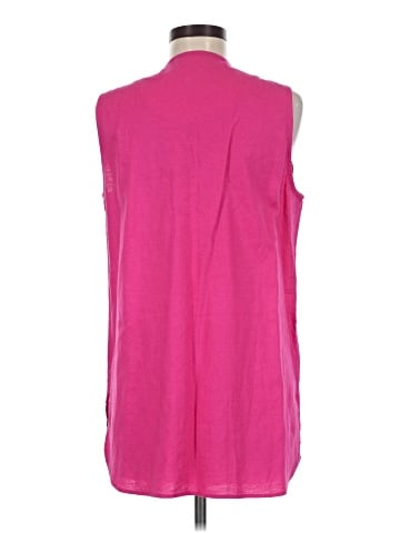 Casual Corner Sleeveless Button-Down Shirt (view 2)