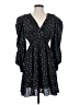 OAK + FORT 100% Polyester Stars Black Casual Dress Size S - photo 1