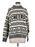 A New Day Print Gray Pullover Sweater Size M - photo 1