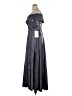 Xscape 100% Polyester Metallic Solid Silver Cocktail Dress Size 14 - photo 5