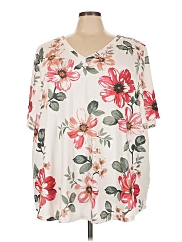 BLOOMCHIC Short Sleeve Blouse (view 1)