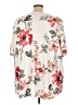 BLOOMCHIC Floral Ivory Short Sleeve Blouse Size 30 - photo 2