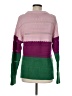Novis Color Block Purple Wool Pullover Sweater Size M - photo 2