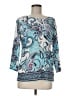JM Collection Teal 3/4 Sleeve Blouse Size M - photo 1