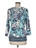 JM Collection Teal 3/4 Sleeve Blouse Size M - photo 2
