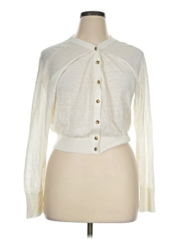 Madewell Linen-Blend V-Neck Cardigan (view 1)
