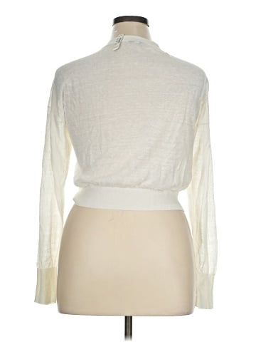 Madewell Linen-Blend V-Neck Cardigan (view 2)