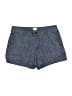 A New Day 100% Cotton Chevron-herringbone Blue Shorts Size 6 - photo 1