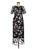 JS Collections 100% Polyester Floral Black Cocktail Dress Size 6 - photo 1