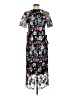 JS Collections 100% Polyester Floral Black Cocktail Dress Size 6 - photo 2