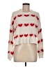 Jessica Simpson Hearts Ivory Pullover Sweater Size M - photo 1