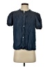 Daniel Rainn 100% Lyocell Blue Short Sleeve Blouse Size S - photo 1