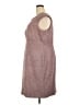 Eliza J Tweed Metallic Brown Cocktail Dress Size 20 - photo 5
