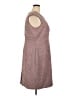 Eliza J Tweed Metallic Brown Cocktail Dress Size 20 - photo 4