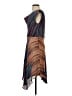 BCBGMAXAZRIA 100% Silk Stripes Blue Cocktail Dress Size 4 - photo 5