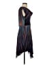 BCBGMAXAZRIA 100% Silk Stripes Blue Cocktail Dress Size 4 - photo 4