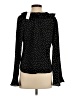Gap 100% Polyester Polka Dots Black Long Sleeve Blouse Size S - photo 2