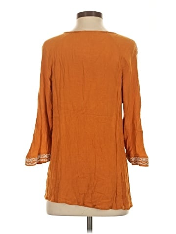 Garnet Hill 3/4 Sleeve Blouse (view 2)