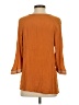 Garnet Hill 100% Viscose Orange 3/4 Sleeve Blouse Size S - photo 2