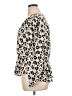 CAbi 100% Polyester Animal Print Ivory Long Sleeve Blouse Size XL - photo 5
