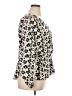 CAbi 100% Polyester Animal Print Ivory Long Sleeve Blouse Size XL - photo 4