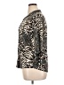 Emily Daniels Animal Print Brown 3/4 Sleeve Blouse Size XL - photo 5