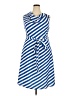 Unbranded Stripes Blue Casual Dress Size XXL - photo 1