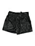 Ci Sono 100% Polyurethane Metallic Black Shorts Size M - photo 2