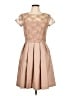 Taylor 100% Polyester Tan Cocktail Dress Size 10 - photo 1