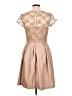 Taylor 100% Polyester Tan Cocktail Dress Size 10 - photo 2