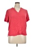 Well Worn 100% Viscose Red Short Sleeve Blouse Size XL - photo 1