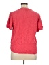 Well Worn 100% Viscose Red Short Sleeve Blouse Size XL - photo 2
