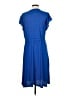 89th & Madison Solid Blue Casual Dress Size L - photo 2