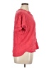Well Worn 100% Viscose Red Short Sleeve Blouse Size XL - photo 4