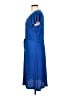 89th & Madison Solid Blue Casual Dress Size L - photo 5