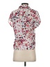 DKNY Floral Pink Short Sleeve Blouse Size XS - photo 2