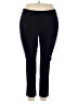 JM Collection Solid Black Active Pants Size 2X - photo 1
