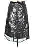 Gracia 100% Polyester Metallic Silver Formal Skirt Size S - photo 2