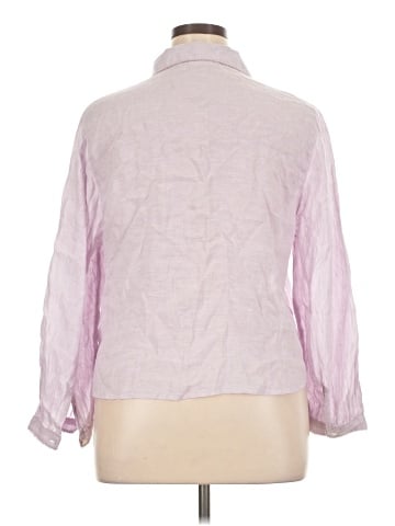 Laura Ashley 3/4 Sleeve Button-Down Shirt (view 2)