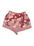 Angie Floral Red Shorts Size M - photo 1