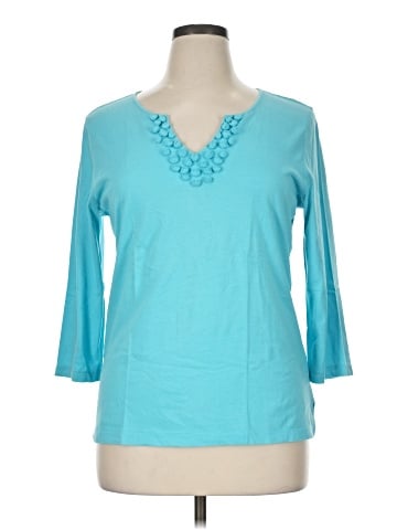 Talbots 3/4 Sleeve T-Shirt (view 1)