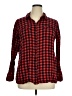 Westbound 100% Cotton Plaid Red Long Sleeve Button-Down Shirt Size XL - photo 1