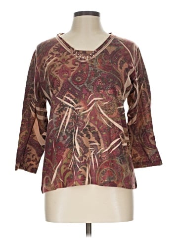Jane Ashley 3/4 Sleeve Blouse (view 1)